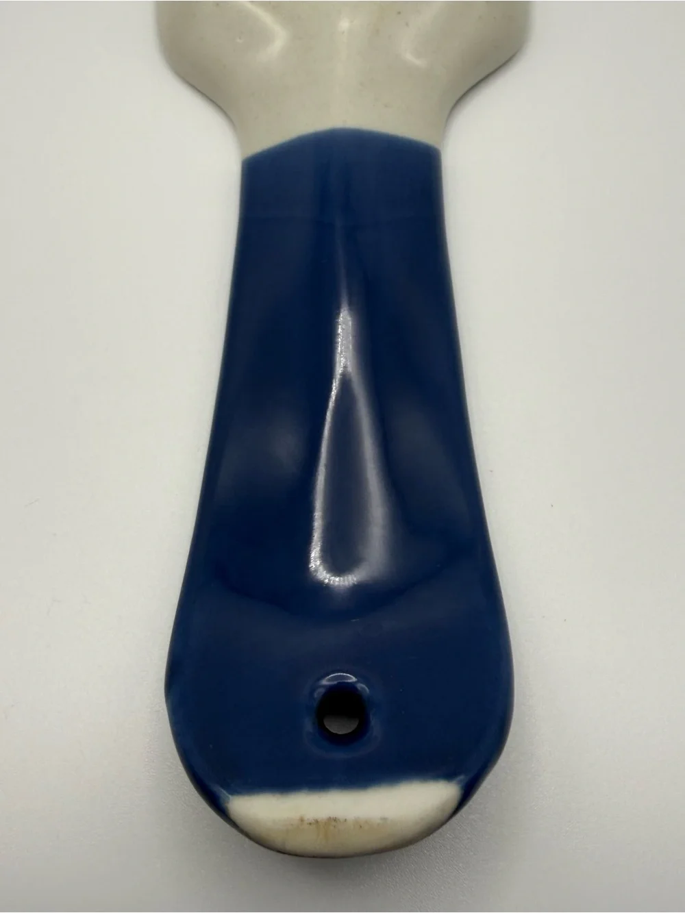 Vintage Otagiri Mary Ann Baker Spoon Rest Southwestern Blue Stoneware Japan 10”